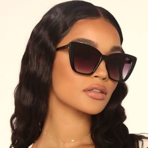 Black Cat Eye Fashion Nova Sunglasses